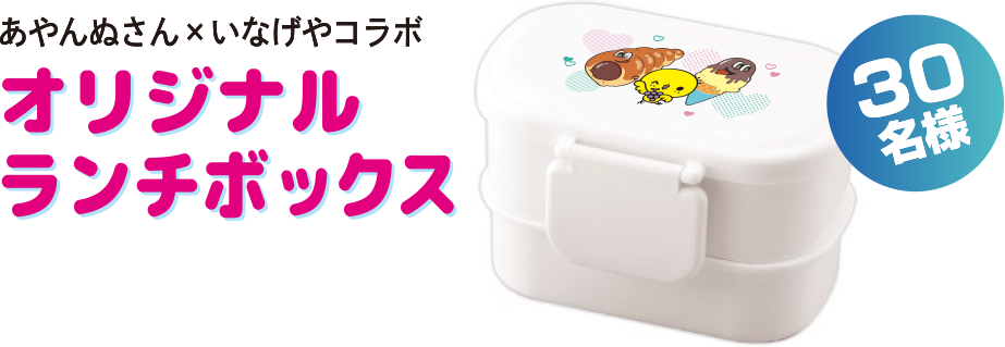 オリジナルランチボックス30名様